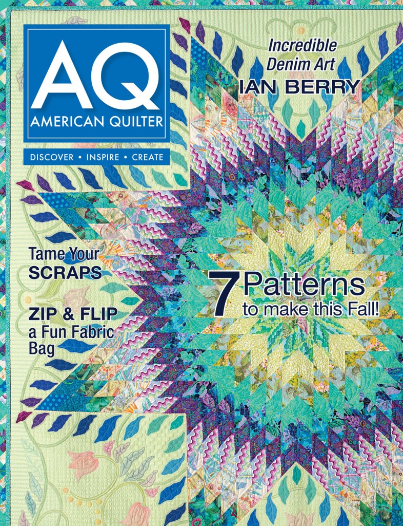 September Cover of American Quilter Magazine