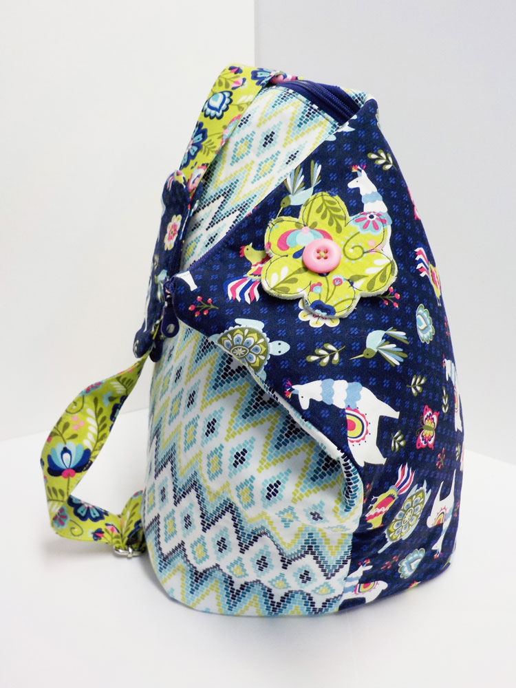 Zip And Flip Shoulder Sling Backpack Purse Pattern | The Art of Mike ...