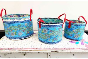 Finished Storage Solutions Bucket Bags in three sizes